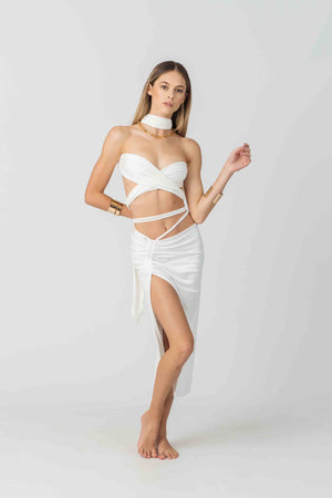 Multiverse Top in White Bamboo