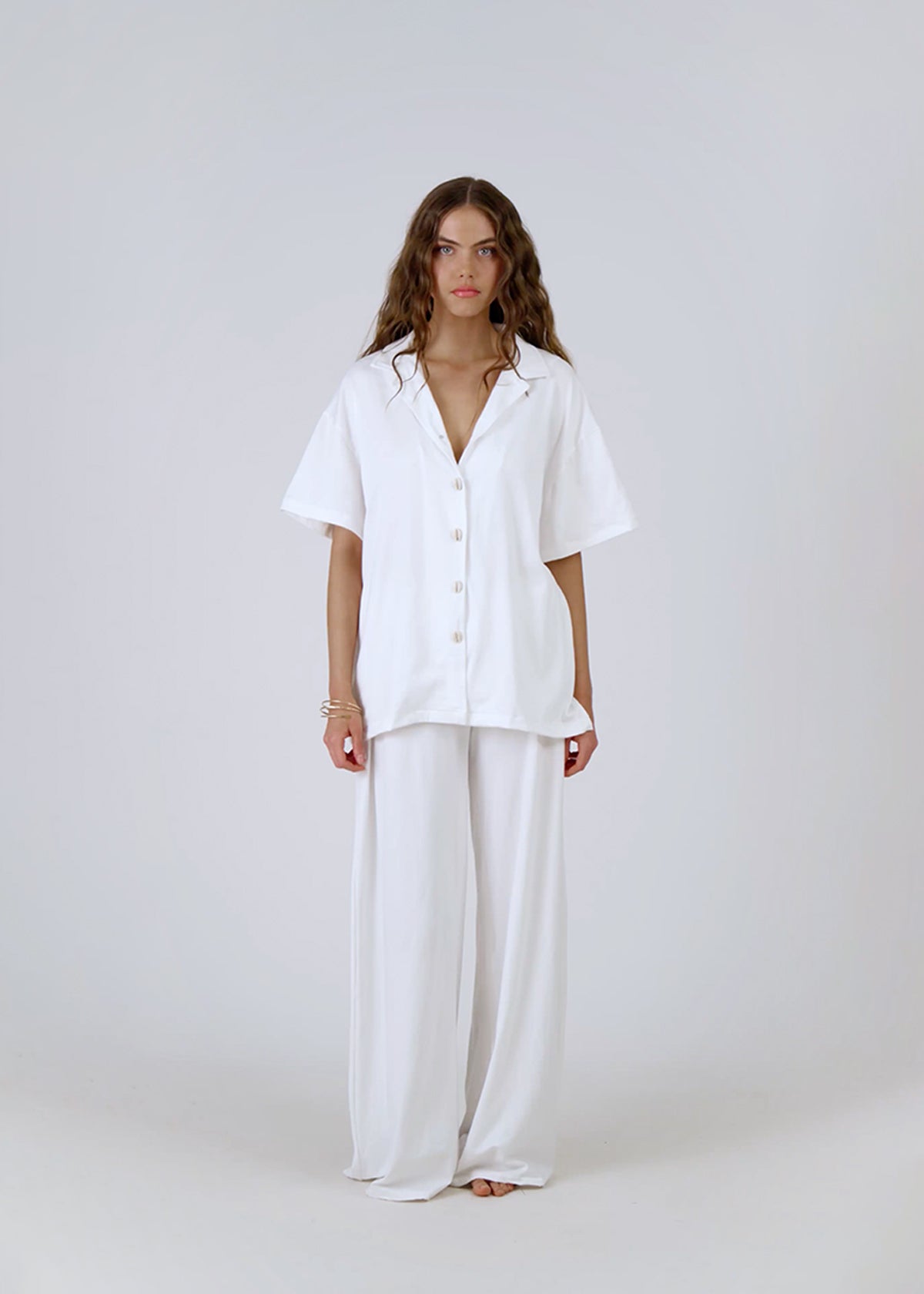 YOGA Pant in White Bamboo