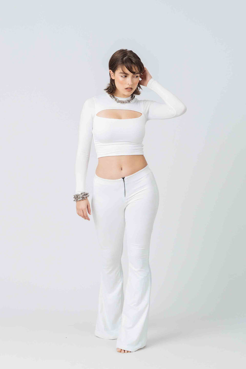 Old Faith Long Sleeves in White Bamboo