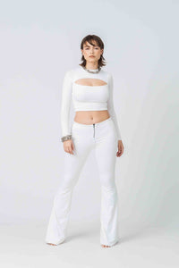 Old Faith Long Sleeves in White Bamboo