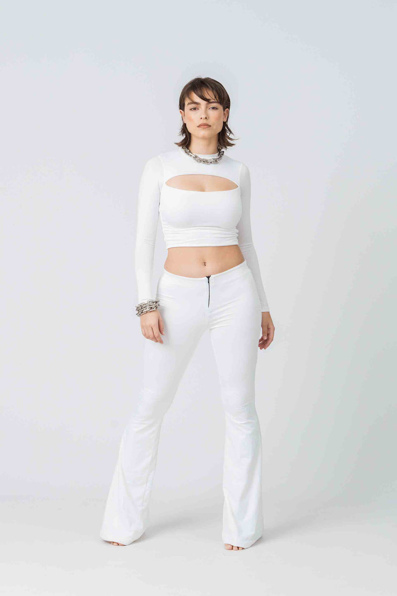 Old Faith Long Sleeves in White Bamboo