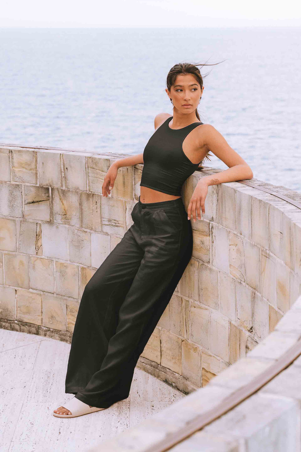Ambivalent Pant in Black Ramie