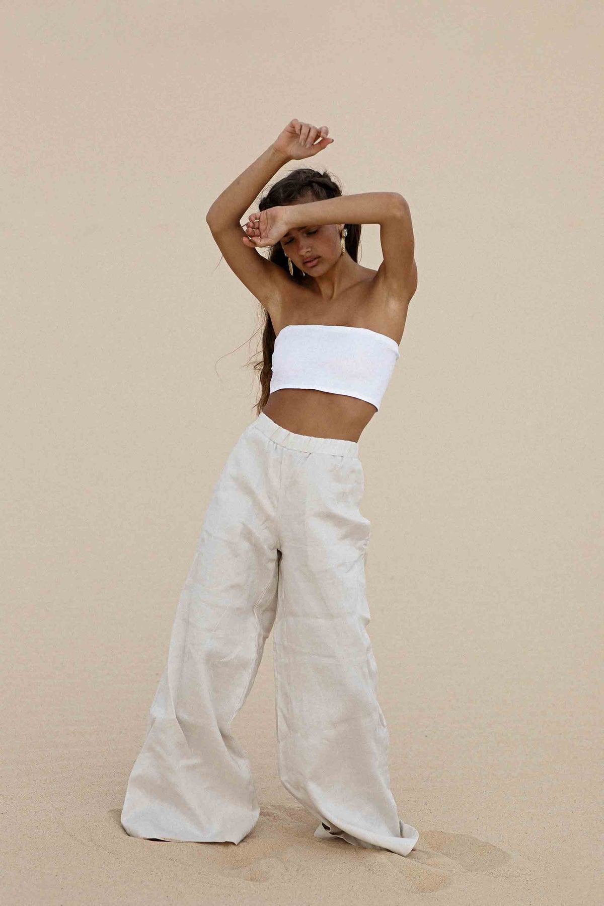 Hypothetical Pant in Stone Linen