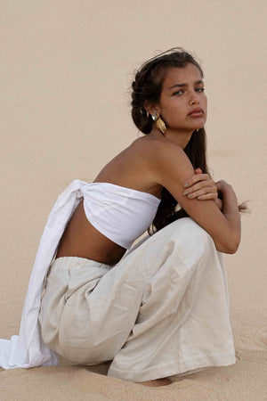 Hypothetical Pant in Stone Linen