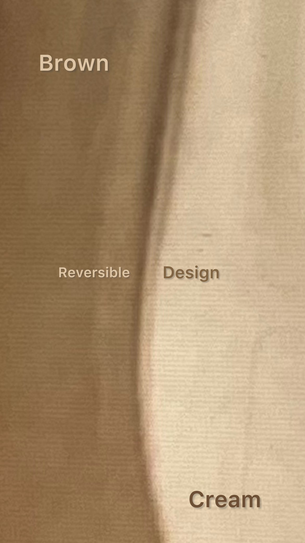 Reversible Booty Short In Cream & Brown