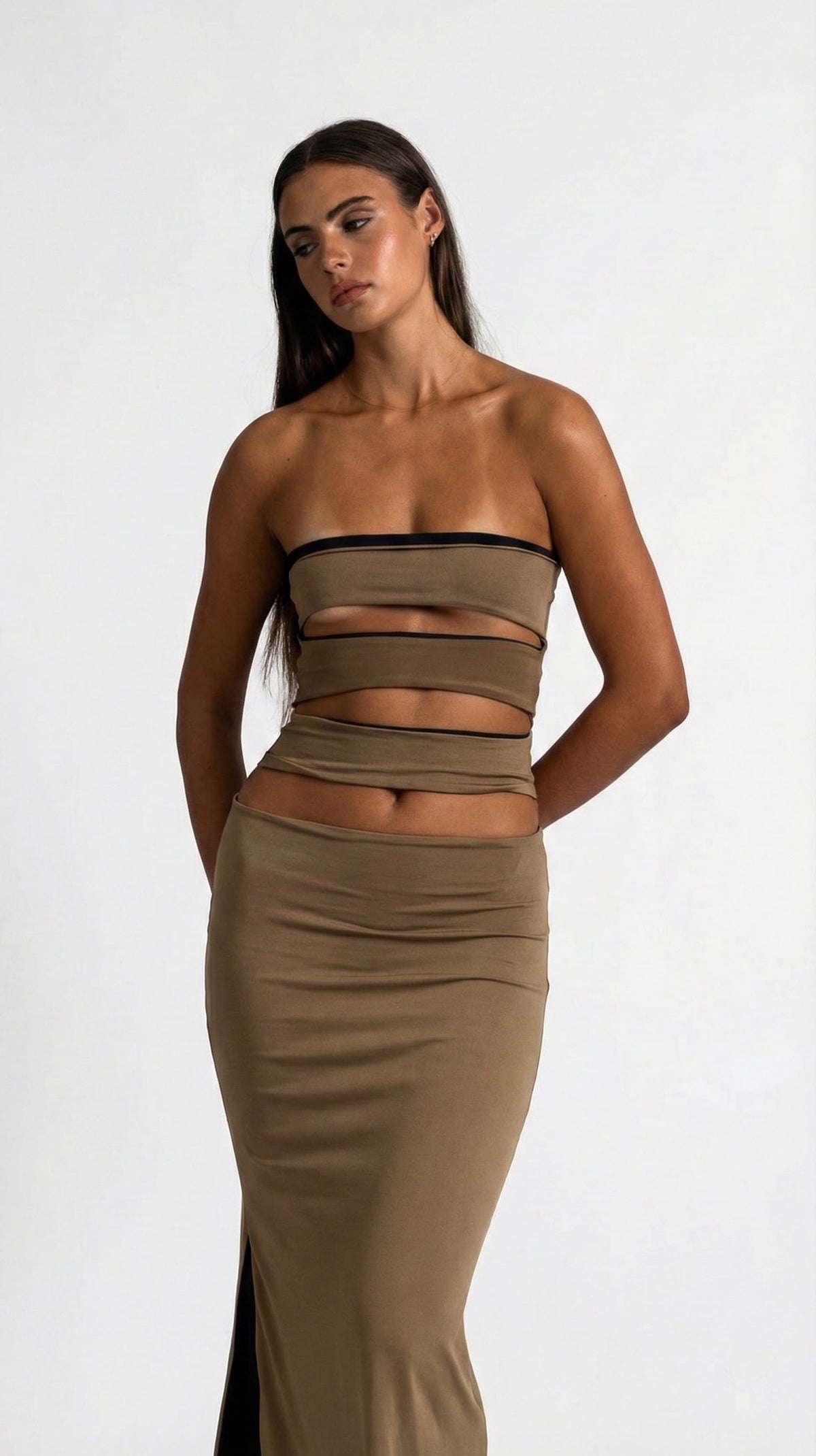4 Way Reversible Bamboo CHANI Top in Black & Brown