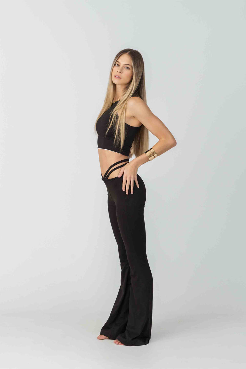 Ventilation Pant in Black Bamboo