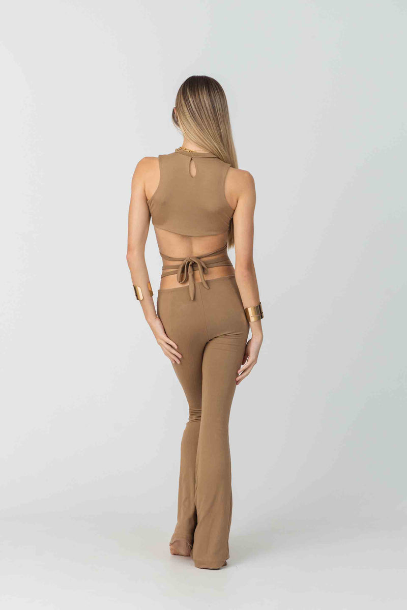 Ventilation Pant in Brown Bamboo