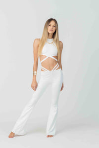 Ventilation Pant in White Bamboo